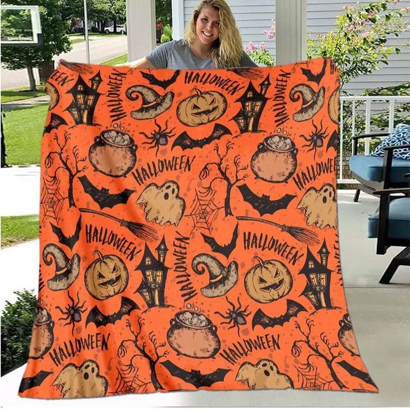 Halloween Cozy Throw Blanket 50x60"
