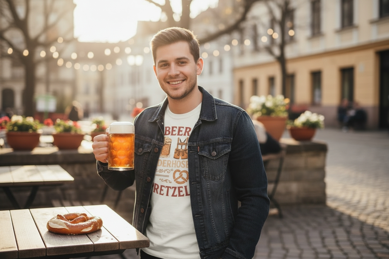 Beer Lederhosen Pretzels Shirt - Oktoberfest