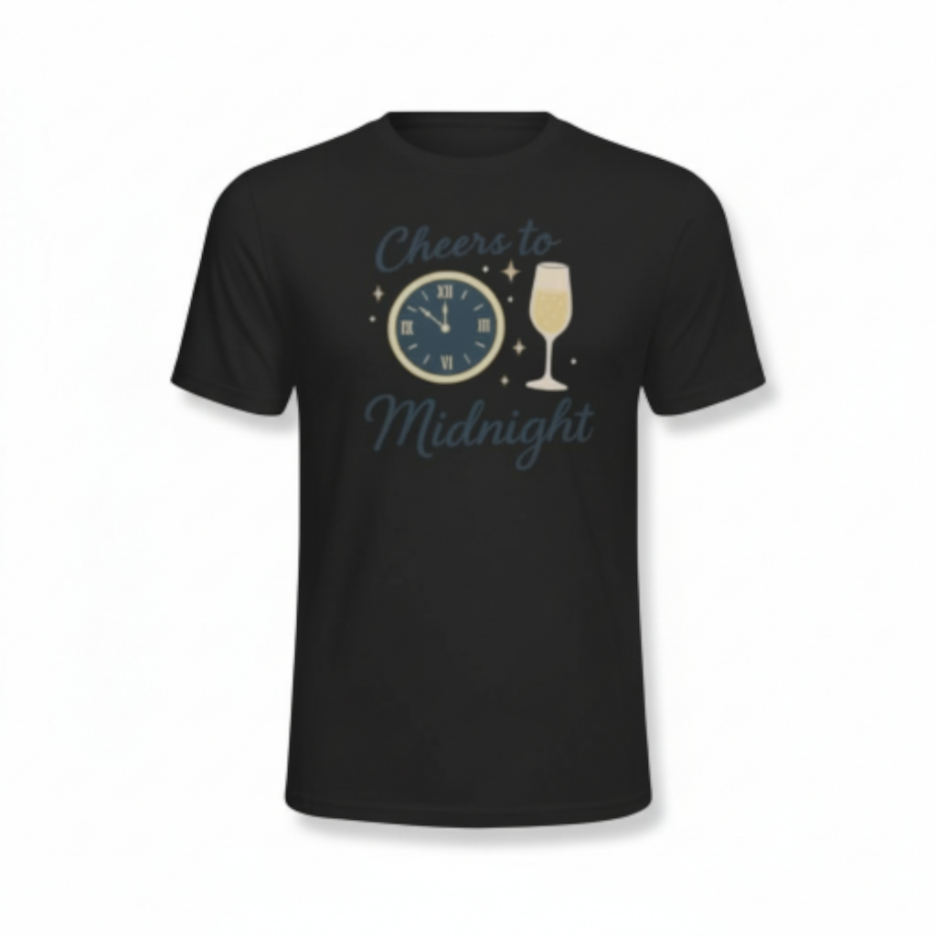 New Year's Eve T-shirt - Cheers to Midnight