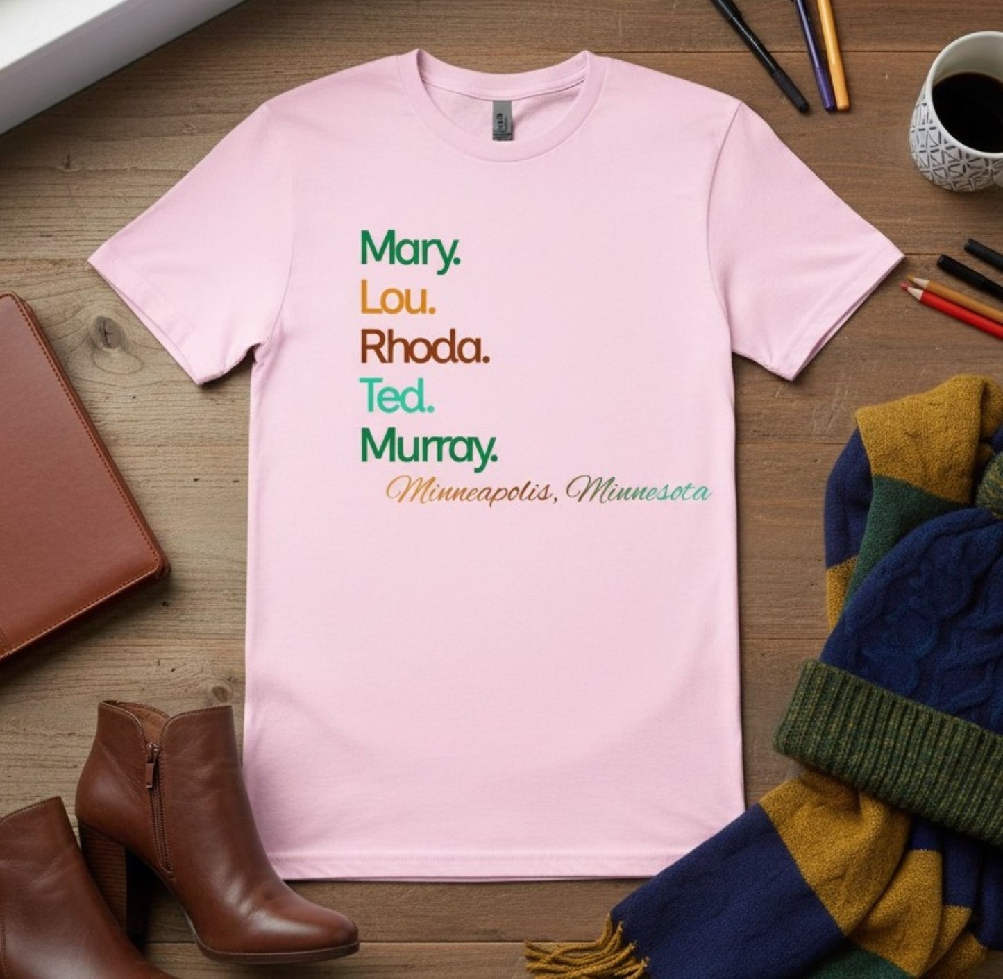 70s Sitcom Cast Tee, Minneapolis Minnesota Nostalgia, Retro TV Show Shirt