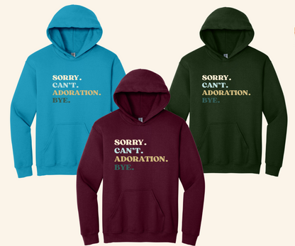 Catholic Church Humor Graphic Hoodie, Unisex Fit, Eucharistic Adoration, Christian Clothing