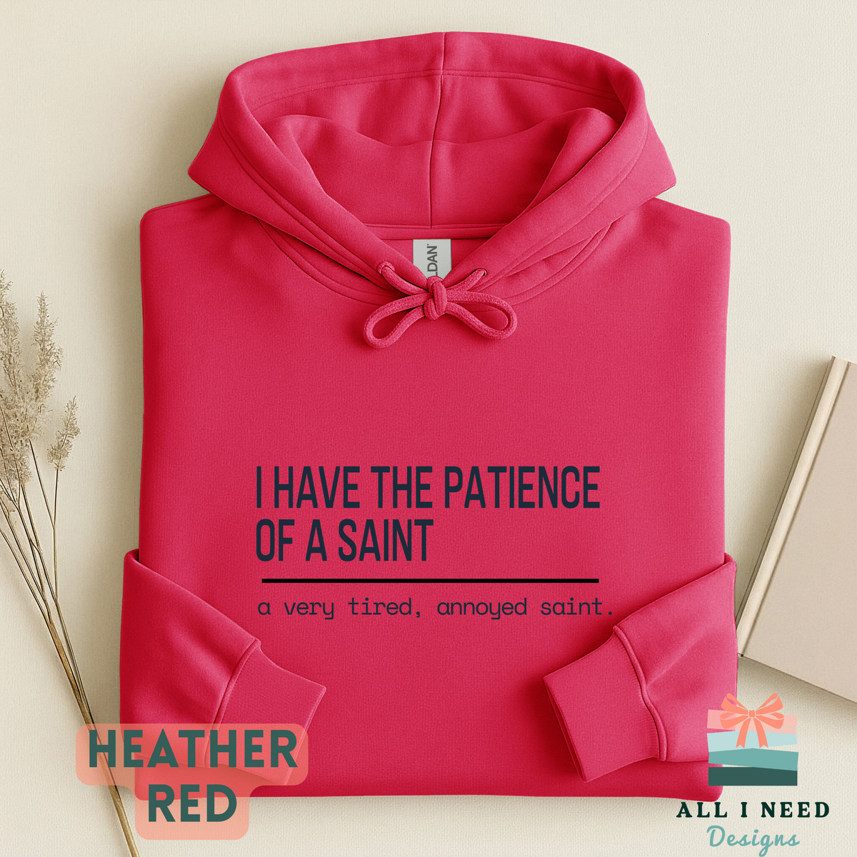 Tired Annoyed Saint Shirt, Witty Catholic Humor Tee, Sarcasm Gift