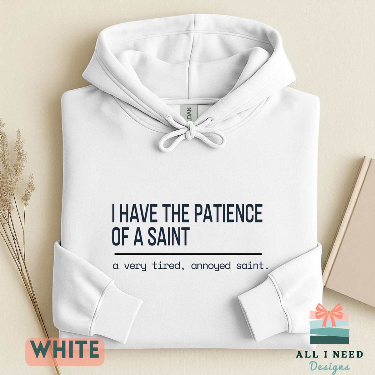 Tired Annoyed Saint Shirt, Witty Catholic Humor Tee, Sarcasm Gift
