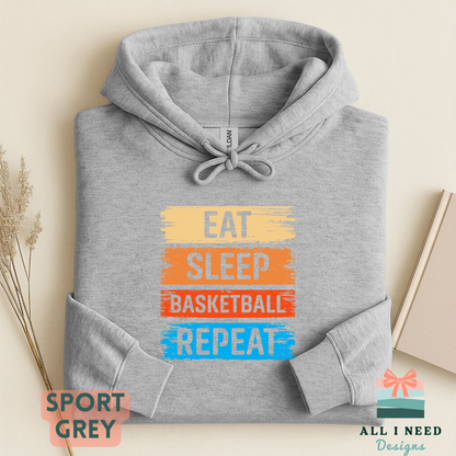 Basketball Player Graphic Sweatshirt, Long Sleeves, Team Sports Clothing, Bold Vintage Design