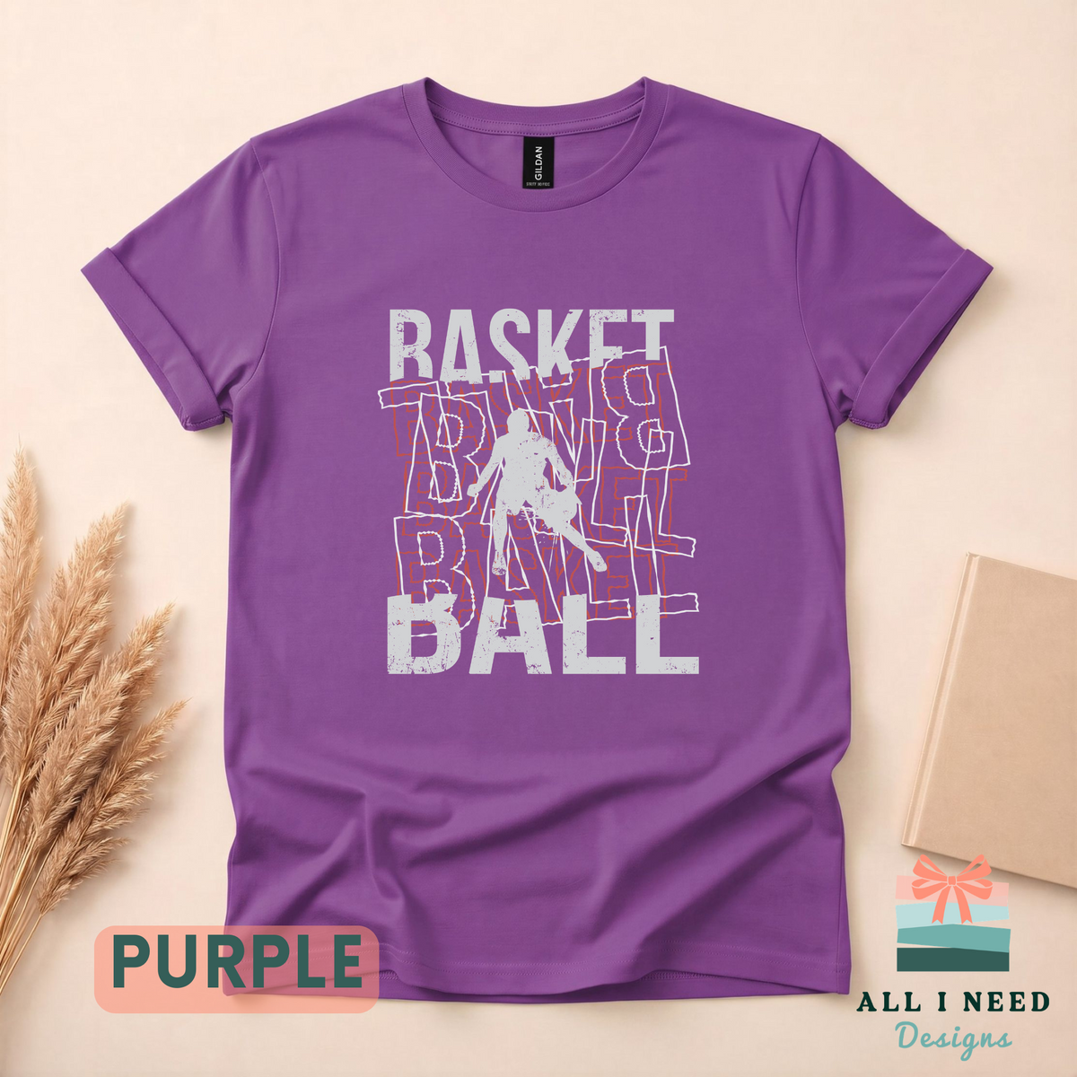 Retro Basketball Dribble Design Shirt, Long Sleeves, Sizes XS-3XL, Athletic Apparel