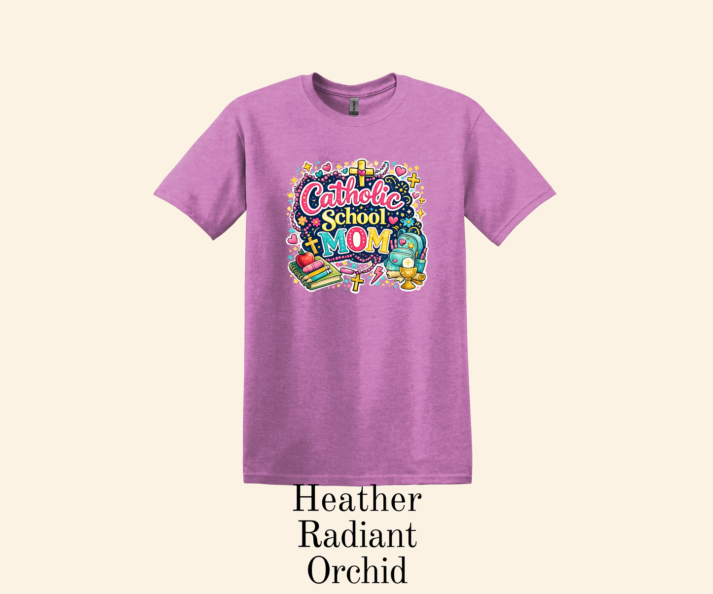 Catholic School Mom Shirt, Faith Mother Tee, Back to School Top