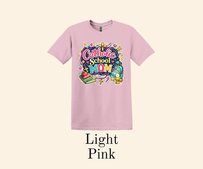Catholic School Mom Shirt, Faith Mother Tee, Back to School Top