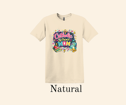 Catholic School Mom Shirt, Faith Mother Tee, Back to School Top