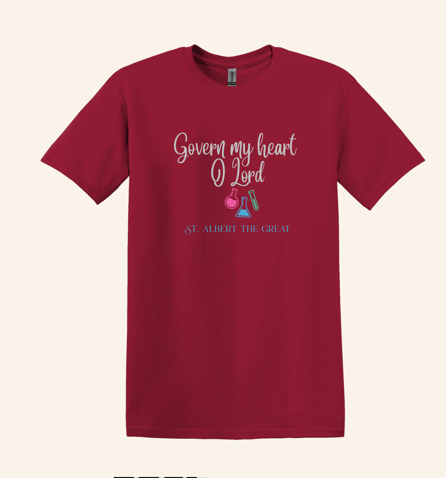 St. Albert Quote Shirt, Catholic Faith Apparel, Unisex Science Beaker Tee