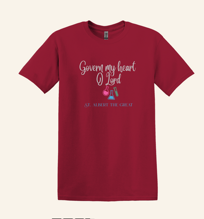 St. Albert Quote Shirt, Catholic Faith Apparel, Unisex Science Beaker Tee