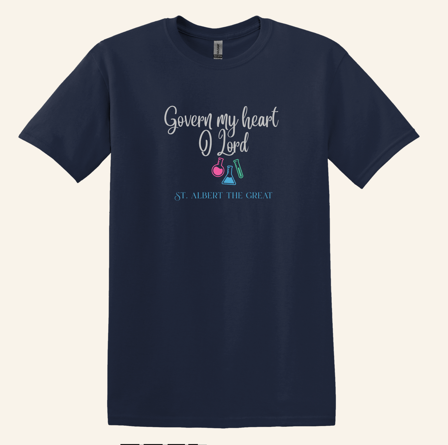 St. Albert Quote Shirt, Catholic Faith Apparel, Unisex Science Beaker Tee