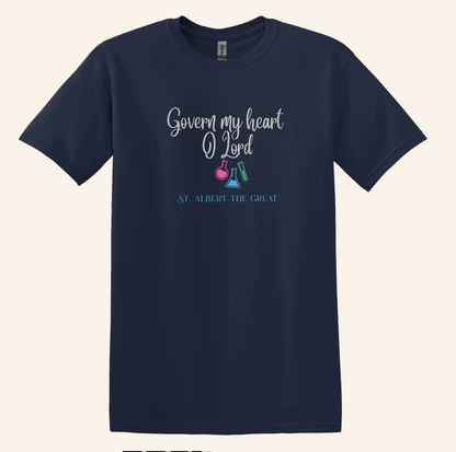 St. Albert Quote Shirt, Catholic Faith Apparel, Unisex Science Beaker Tee