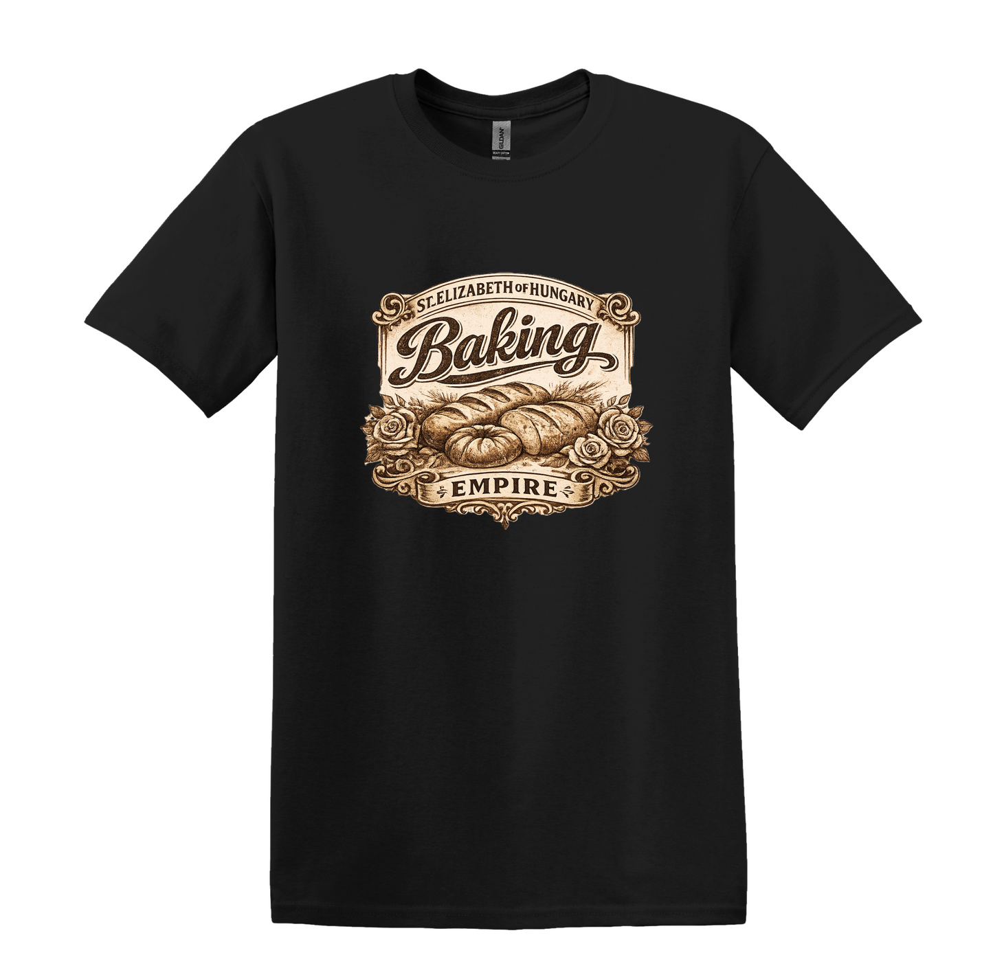 Vintage St. Elizabeth Baking Empire Graphic Tee, Bread Roses Bakery Shirt