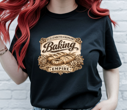 Vintage St. Elizabeth Baking Empire Graphic Tee, Bread Roses Bakery Shirt