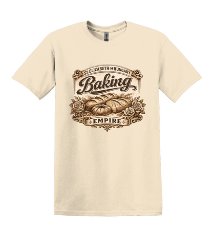 Vintage St. Elizabeth Baking Empire Graphic Tee, Bread Roses Bakery Shirt