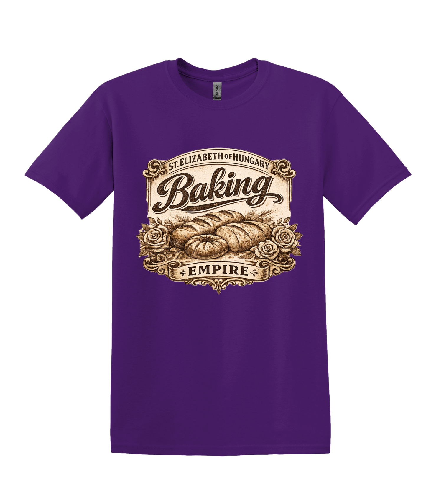 Vintage St. Elizabeth Baking Empire Graphic Tee, Bread Roses Bakery Shirt