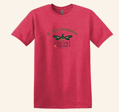 St. John the Baptist Locust Honey Shirt, Catholic Bible Verse Tee