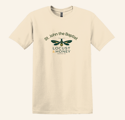 St. John the Baptist Locust Honey Shirt, Catholic Bible Verse Tee