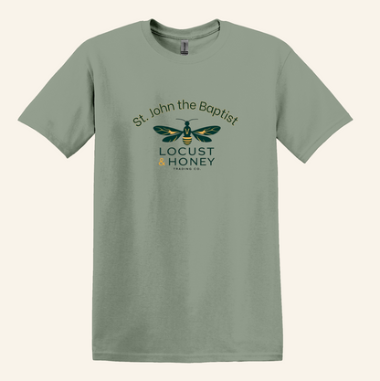 St. John the Baptist Locust Honey Shirt, Catholic Bible Verse Tee