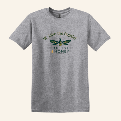 St. John the Baptist Locust Honey Shirt, Catholic Bible Verse Tee