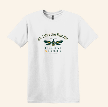 St. John the Baptist Locust Honey Shirt, Catholic Bible Verse Tee