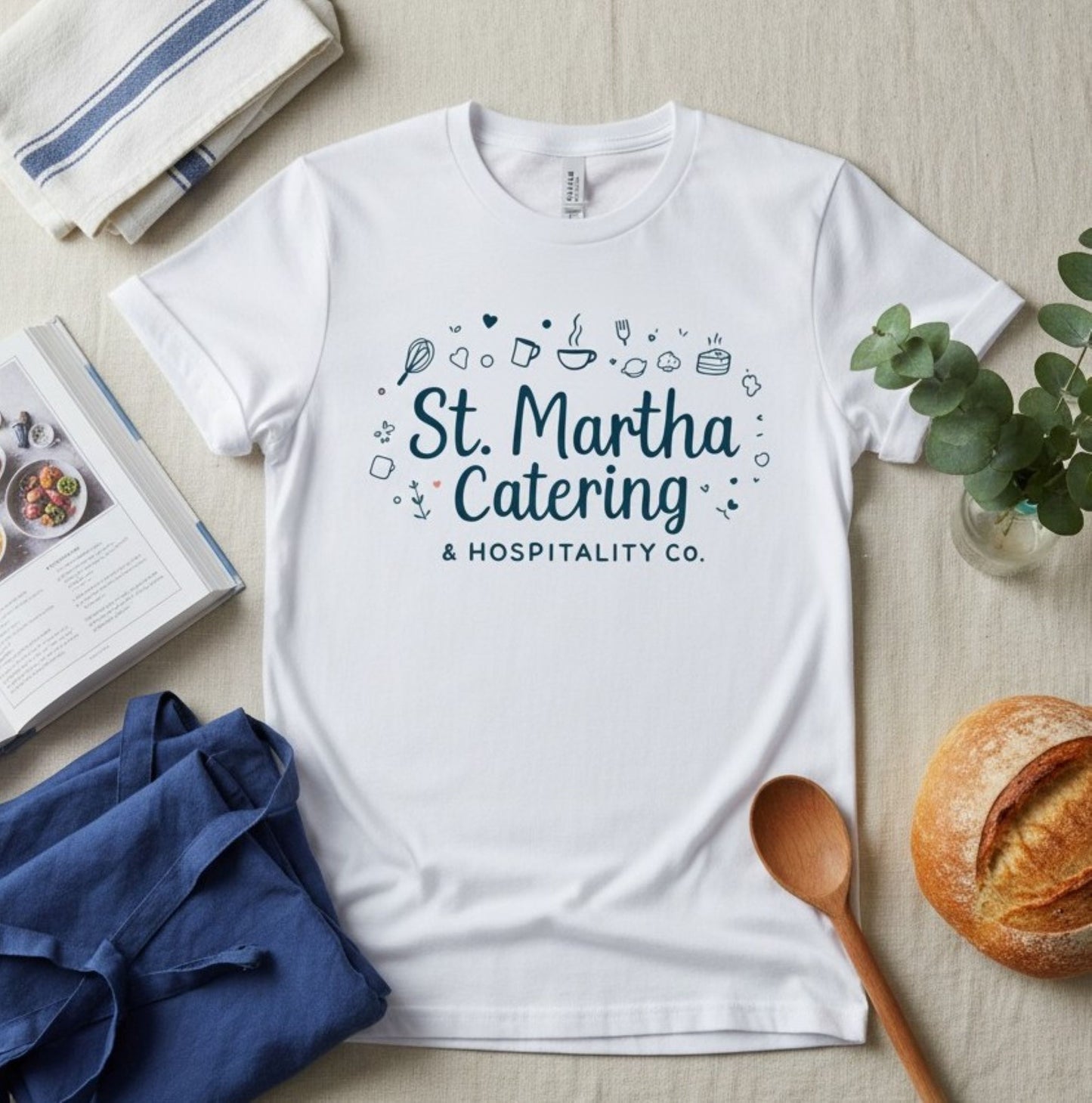 St. Martha Catering Hospitality Catholic Humor Unisex Soft Tee