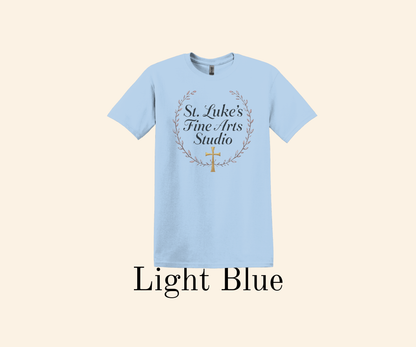 St. Luke’s Fine Arts Studio T-Shirt – Christian Catholic Tee, Religious Art Shirt XS-XL
