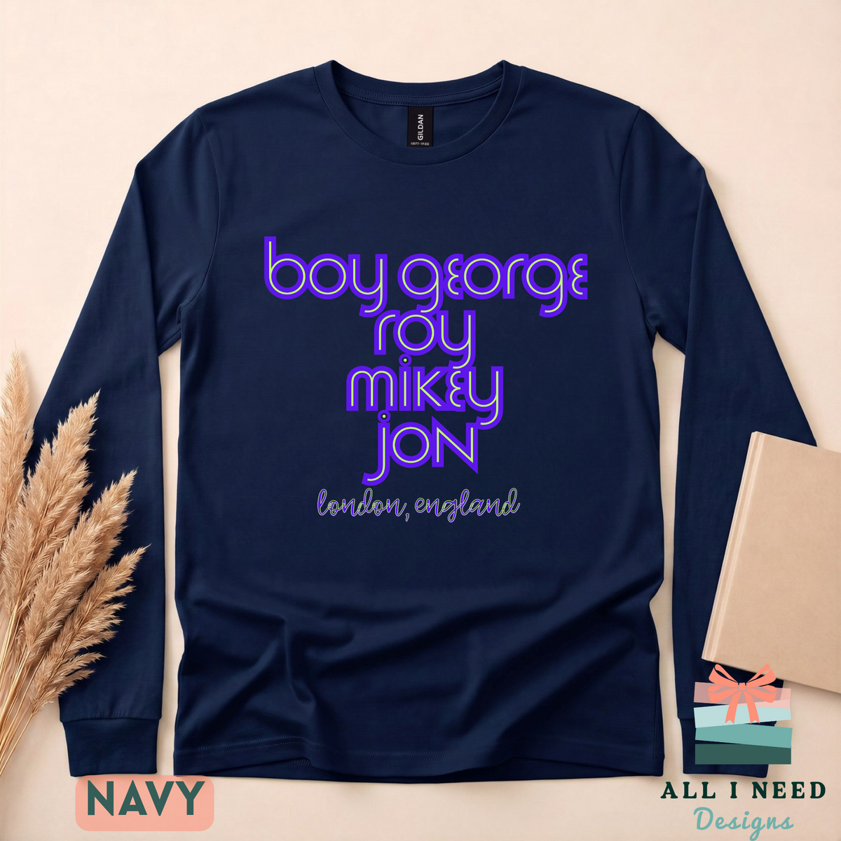 Culture Club Band Names Tee, Boy George Retro Neon Shirt, London New Wave Music