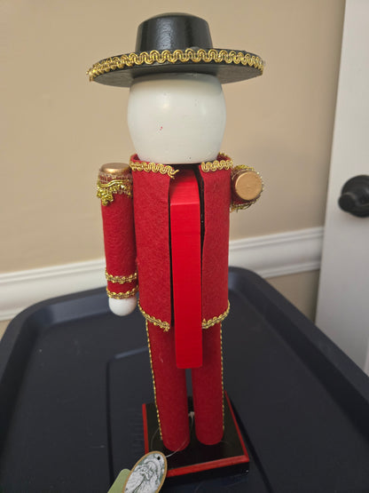 Día de Los Muertos Trumpeter Figure, Wood Skeleton Soldier, Sugar Skull Decoration