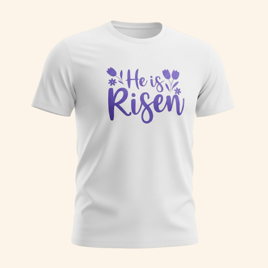 He Is Risen Easter Shirt, Christian Easter Tee, Religious Spring Shirt, Faith Based Shirt