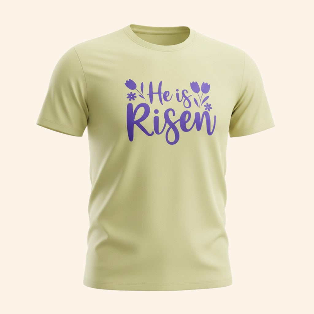 He Is Risen Easter Shirt, Christian Easter Tee, Religious Spring Shirt, Faith Based Shirt
