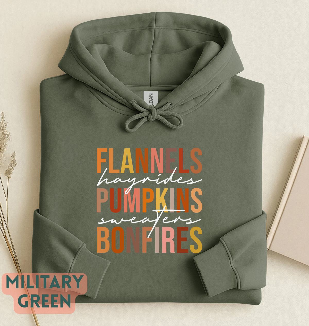 Pumpkins and Bonfires Autumn Sweatshirt, long sleeves, flannel season outfit