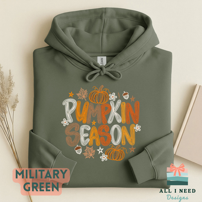 Autumn Pumpkin Graphic Tee for Fall, Sizes XS-3XL