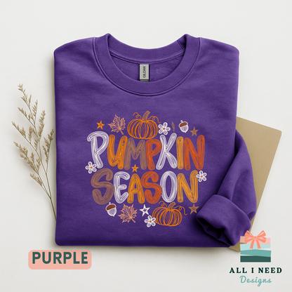 Autumn Pumpkin Graphic Tee for Fall, Sizes XS-3XL