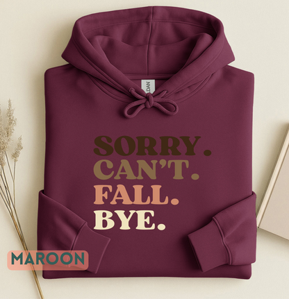 Sarcastic Fall Humor Tee with Retro Text, Cozy Season Outfit, Long Sleeves, Casual Graphic Top