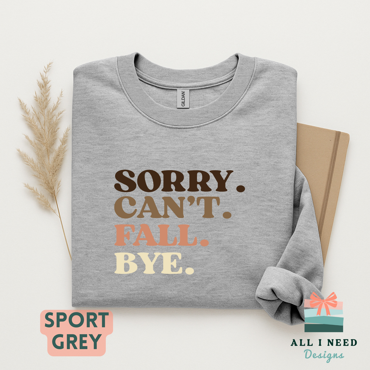 Sarcastic Fall Humor Tee with Retro Text, Cozy Season Outfit, Long Sleeves, Casual Graphic Top