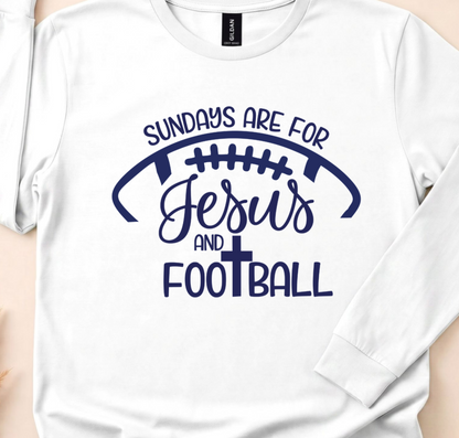 Faith and Football Sunday Outfit, Sweatshirt or Hoodie, Unisex Sizes XS to 3XL