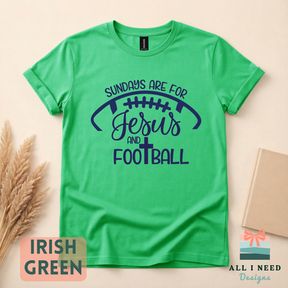 Faith and Football Sunday Outfit, Sweatshirt or Hoodie, Unisex Sizes XS to 3XL