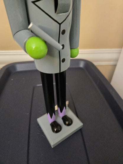 15" Frankenstein Wooden Figurine for Halloween, 15 Inch Nutcracker, Monster Mantel Decor