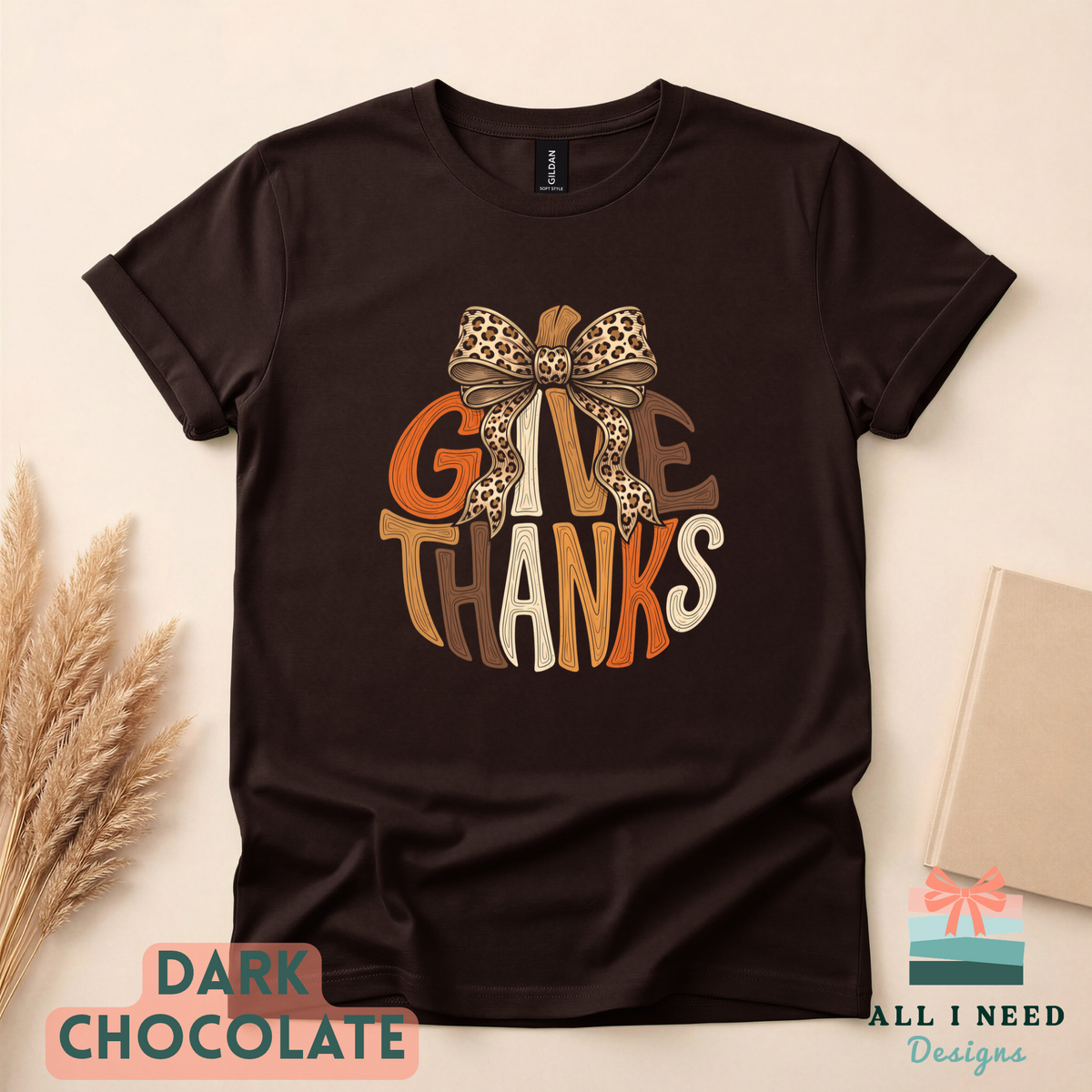 Coquette Pumpkin Thanksgiving Top, Give Thanks design, fall gathering outfit