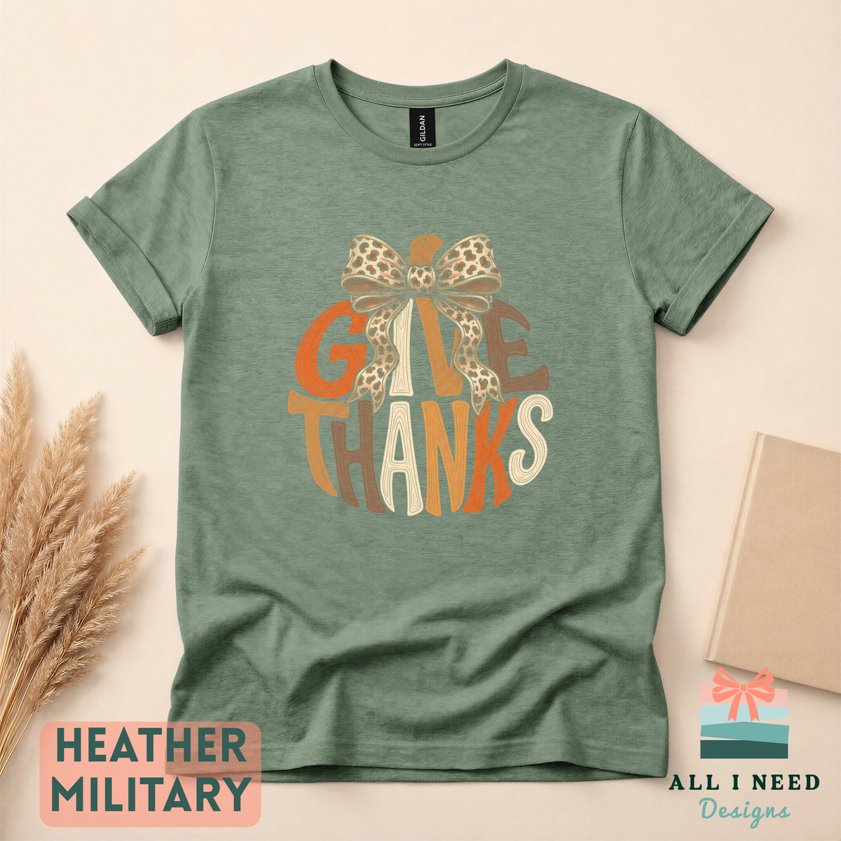 Coquette Pumpkin Thanksgiving Top, Give Thanks design, fall gathering outfit