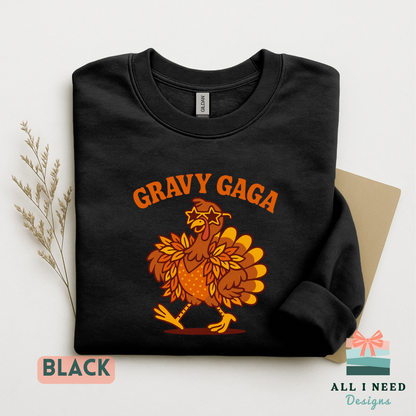 Gravy Gaga Shirt for Grandmother, funny fall graphic shirt