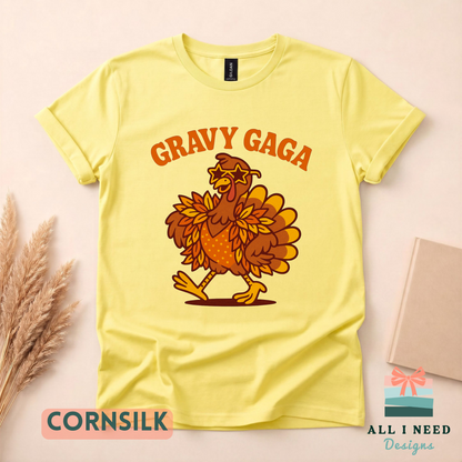Gravy Gaga Shirt for Grandmother, funny fall graphic shirt