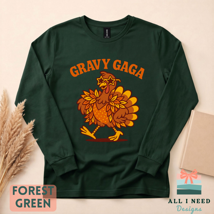 Gravy Gaga Shirt for Grandmother, funny fall graphic shirt