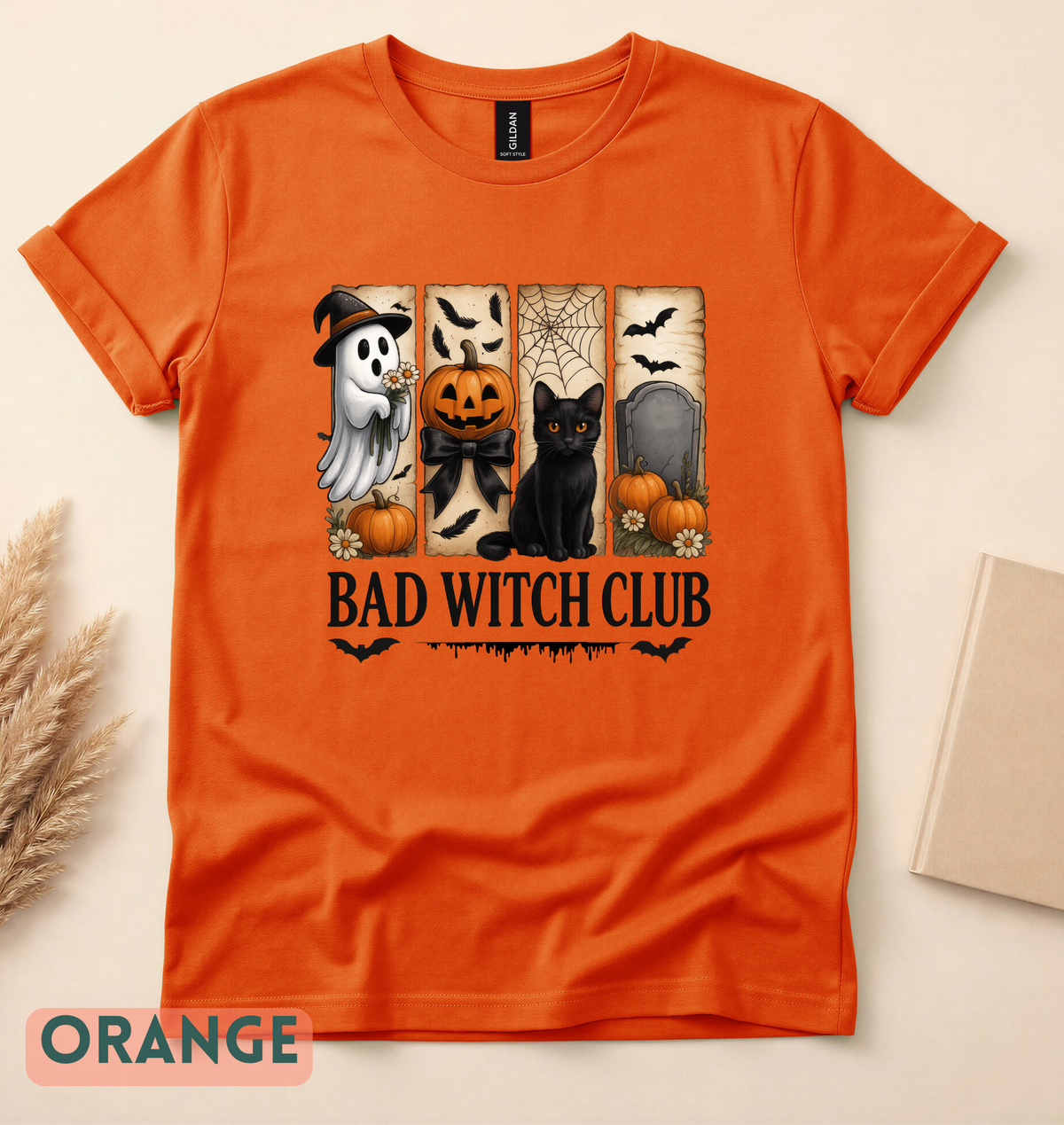 Halloween Bad Witch Club Sweatshirt, Autumn Graphic, Cozy Crewneck, Haunted Season Apparel