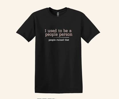 Sarcastic Humor Tee, Dark Humor Graphic Shirt, Introvert Quote, Unisex Fit