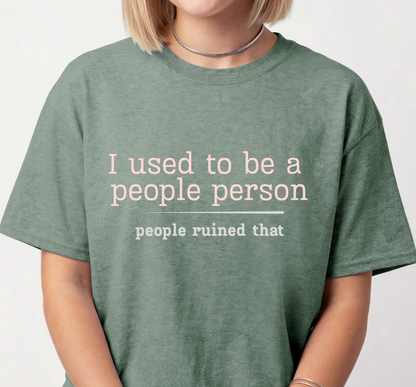 Sarcastic Humor Tee, Dark Humor Graphic Shirt, Introvert Quote, Unisex Fit