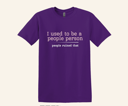 Sarcastic Humor Tee, Dark Humor Graphic Shirt, Introvert Quote, Unisex Fit