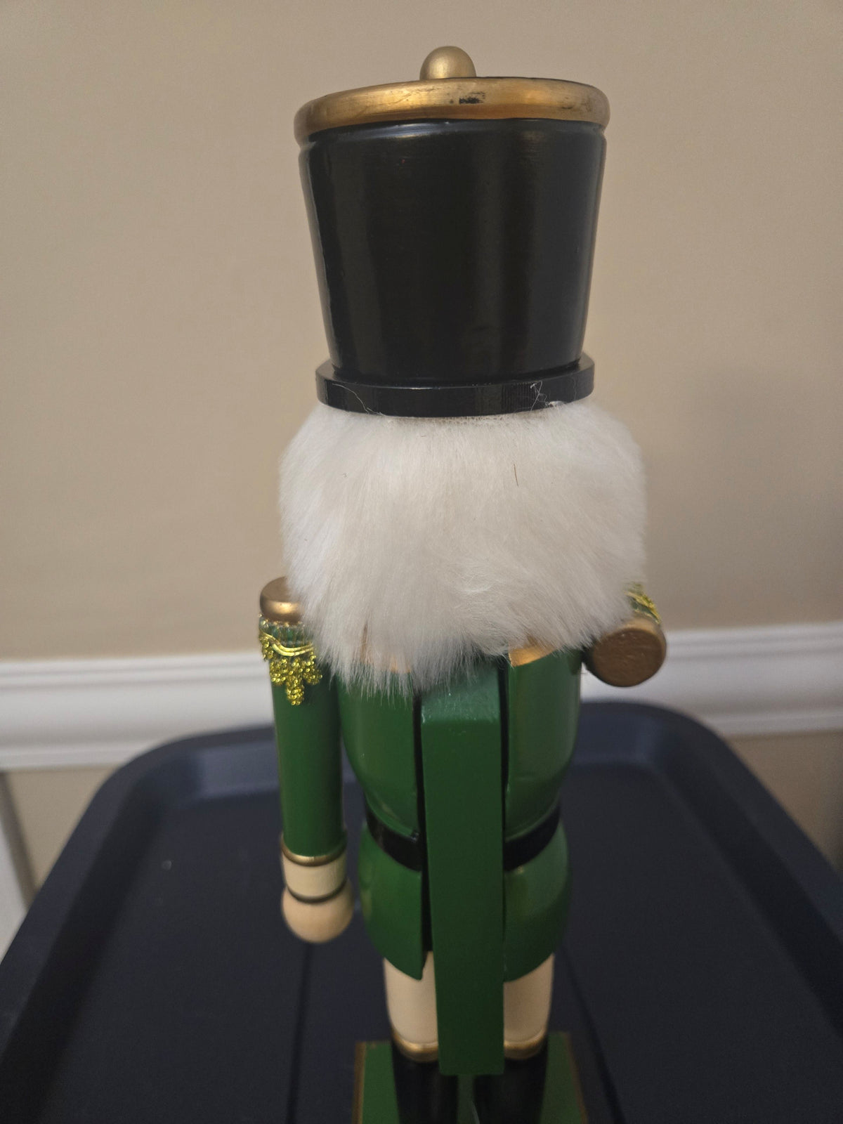 14 Inch Irish Pride Nutcracker Soldier Statue, Shamrock Top Hat, Bugle Player, Mantel Accent
