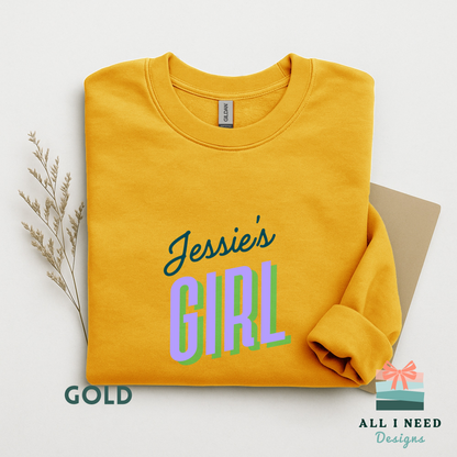 Jessie's Girl Retro Lyric Shirt, 80s Pastel Concert Tee, Sweatshirt, Hoodie